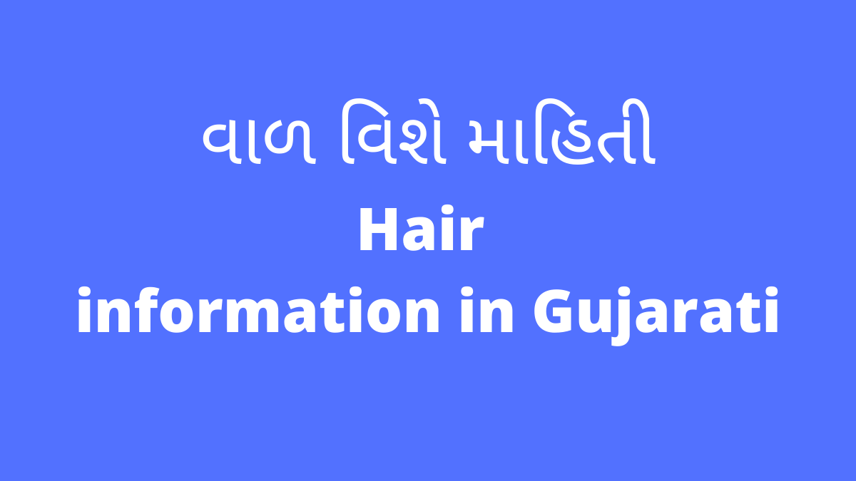 વાળ વિશે માહિતી Hair information in Gujarati