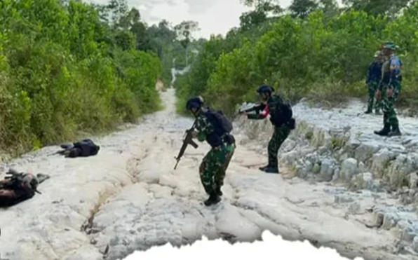 Prajurit Armed TNI AD Tunjukkan Aksi Tempur di Hutan Kalimantan Timur